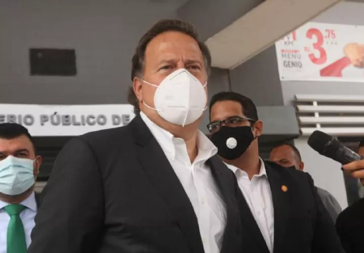 Juan Carlos Varela en una de sus comparecencias a la Fiscalía Anticorrupción por el caso Odebrecht. Foto: Archivo
