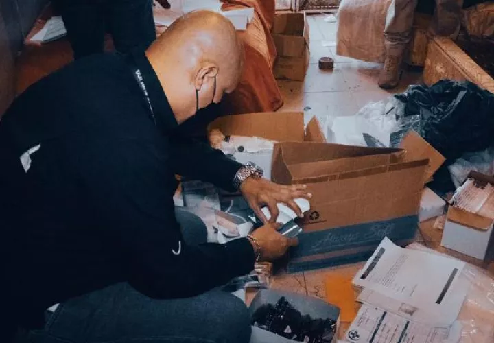 Insumos, medicamentos y documentos se encontraron en los allanamientos. Foto: MP