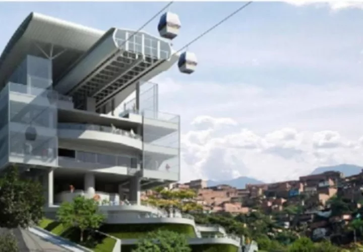 Diseño conceptual de una de las estaciones del metrocable.