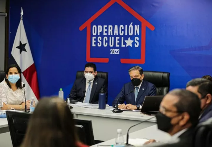 El mandatario Laurentino Cortizo dijo que nuestros niños y jóvenes necesitan regresar a clases presenciales en marzo de 2022. Foto: Cortesía Presidencia