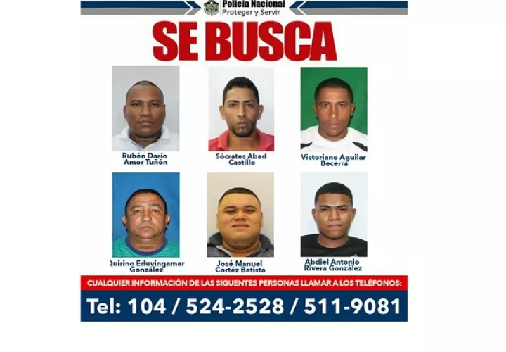 Integrantes de la banda criminal "Los HP", que supuestamente opera en el sector de Panamá Este. 