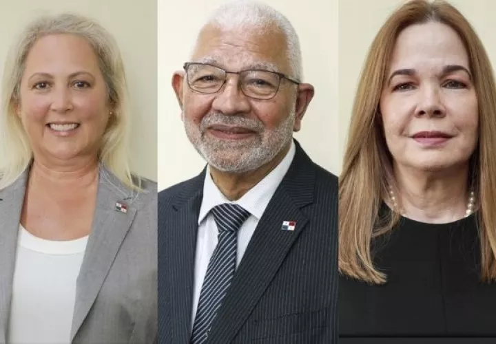 De izquierda a derecha: Dora Pérez Balladares, Luis Navas y Laury Melo, nuevos directores de la ACP. 