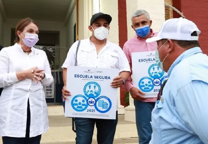 Comité de Bioseguridad se activan en las escuelas para el retorno de los estudiantes. Foto: Archivos