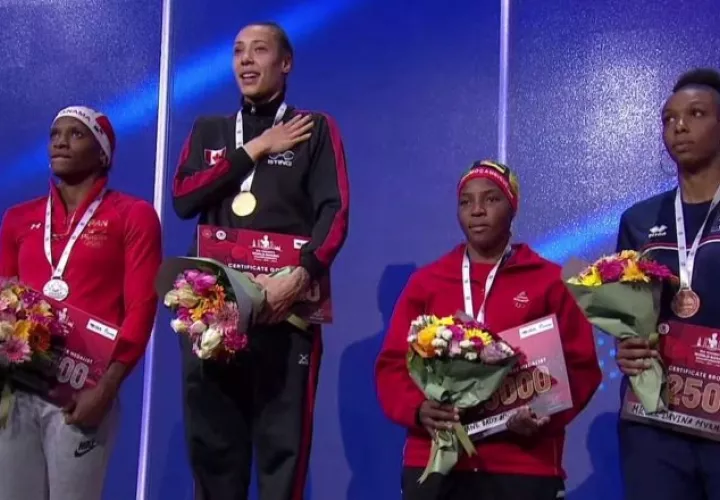 Atheyna Bylon (izq.) quedó subcampeona en el Mundial de Turquía. Foto: Fedebop.