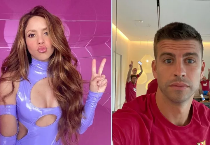 Shakira y su expareja Gerard Piqué. Instagram