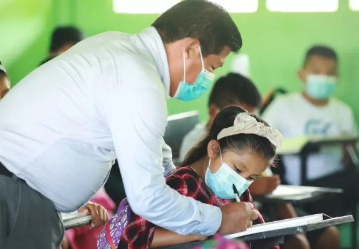 A nivel nacional, los niños con mayor debilidades  en cuando lecto escritura son los estudiantes de regiones comarcales. Foto: Cortesía