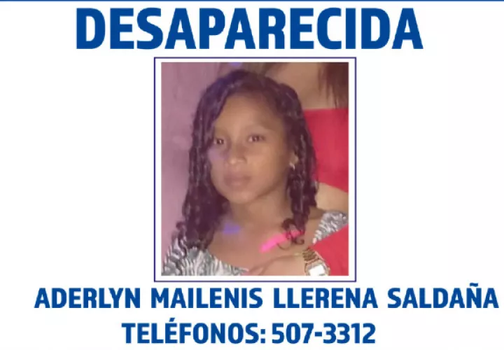 Aderlyn Mallenis Llerena Saldaña, ocho días desaparecida. Foto: archivos