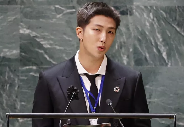 RM, el líder de la banda de K-pop BTS. Foto: EFE