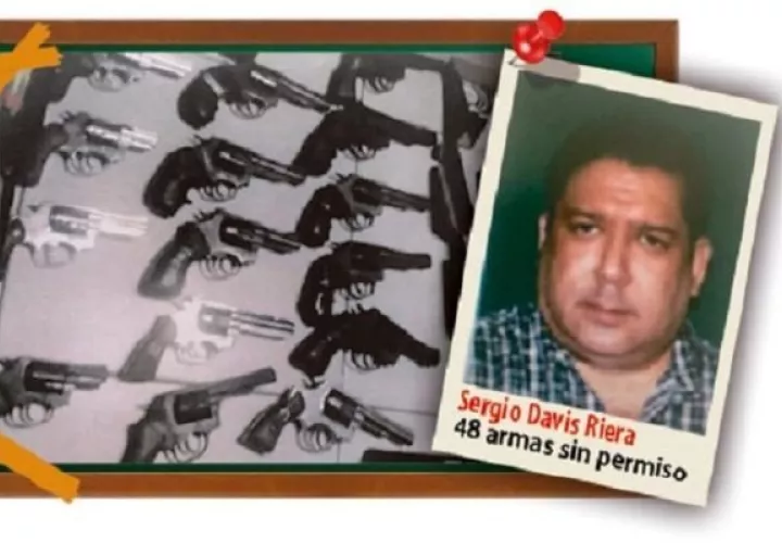 A Davis se le encontró durante un allanamiento un arsenal de armas ilegales. Foto: Grupo Epasa