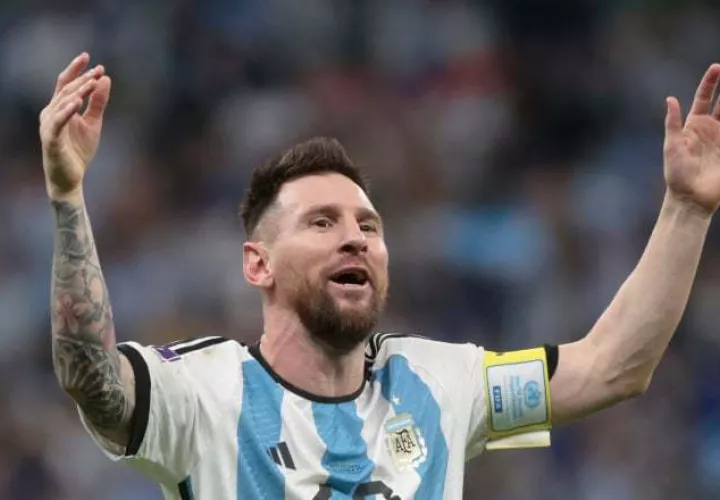 Lionel Messi, campeón del mundo con Argentina. Foto:EFE