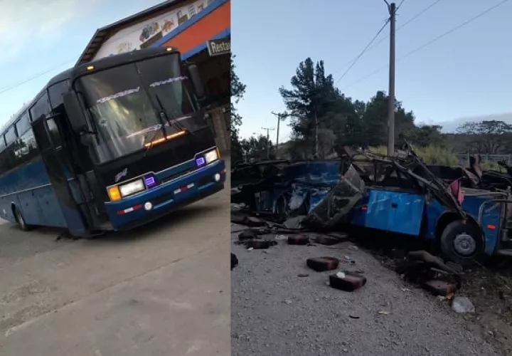 El bus de Darién, que llevaba los migrantes, tenía todos los papeles en regla. Foto: Cortesía