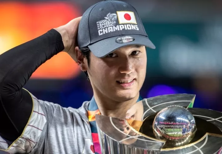 Shohei Ohtani guió a Japón al título del Clásico Mundial de Béisbol. Foto: EFE