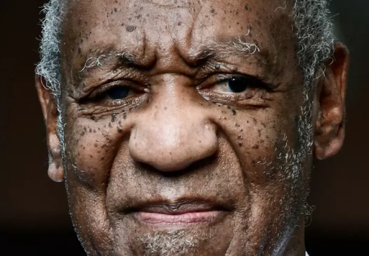 El actor cómico estadounidense Bill Cosby, el 30 de junio de 2021, en Elkins Park (Pensilvania, EE.UU.). Foto: EFE / Bastiaan Slabbers