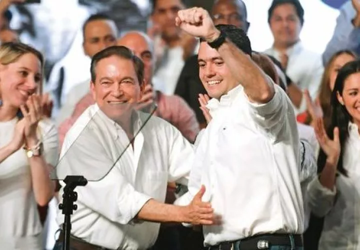 Laurentino Cortizo y José Gabriel Carrizo. Archivo