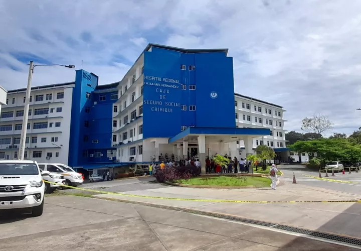  Eñ herido de bala falleció en el hospital Rafael Hernández. Foto: José Vásquez.