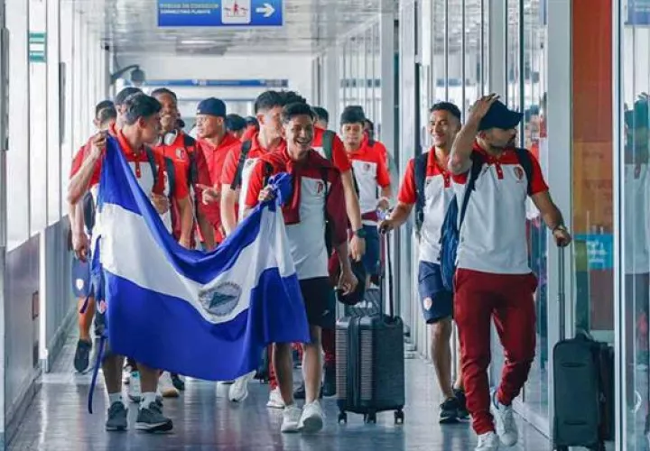 Jugadores del Real Estelí a su llegada a Nicaragua. Foto: EFE
