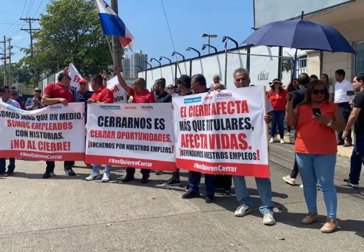 Protesta de los trabajadores de Epasa. Foto: Archivo
