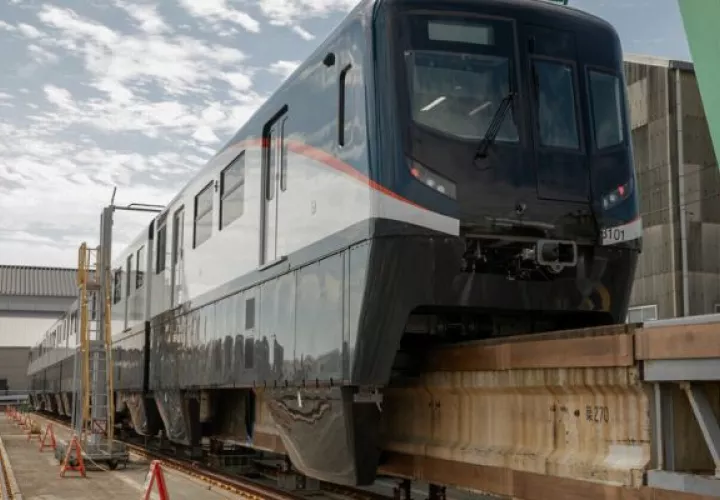 Este tren  formará parte de una flota de 26 que operarán en la Línea 3 del Metro de Panamá. Foto: Cortesía