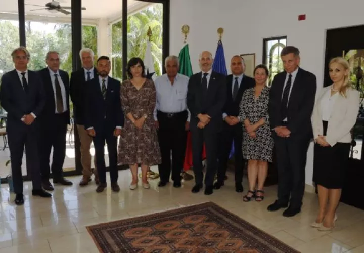Reunión de los embajadores de la UE con el candidato presidencial José Raúl Mulino. Foto: Cortesía
