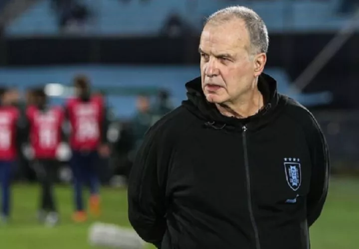 Marcelo Bielsa, técnico de Uruguay. Foto: EFE