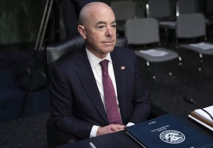 El secretario del Departamento de Seguridad Interna de Estados Unidos, Alejandro Mayorkas. Foto: EFE
