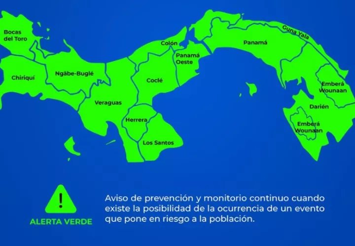 La alerta verde se activó desde hoy. 