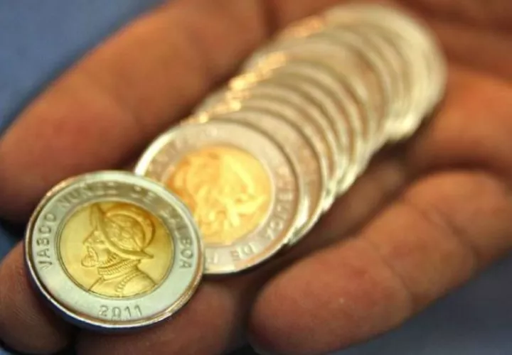 Monedas de un balboa conocidas como "Martinellis". Foto: Archivo