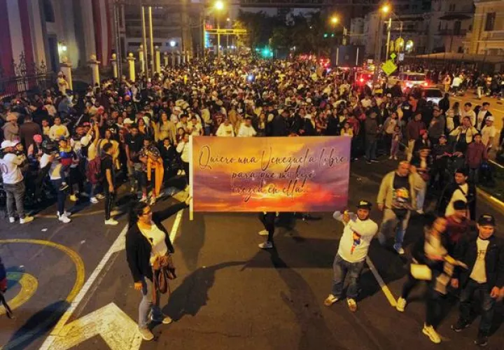 Ciudadanos venezolanos en Lima.