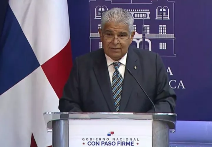 El presidente de la República, José Raúl Mulino. 