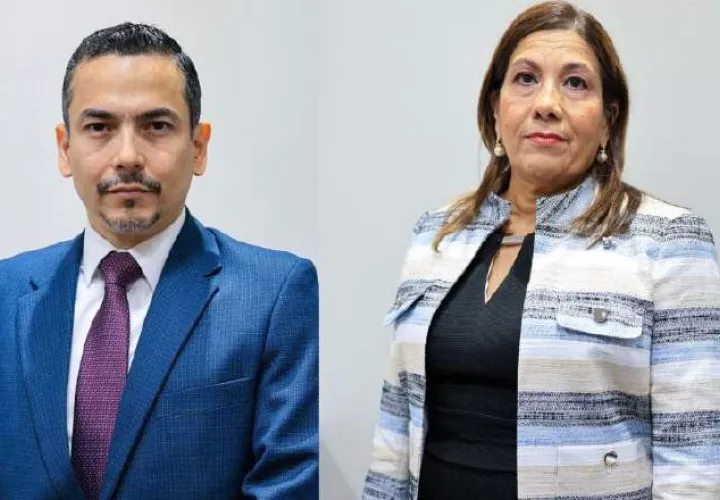 Procuradores designados, Luis Carlos Manuel Gómez Rudy, y Grettel Villalaz de Allen.  Archivo