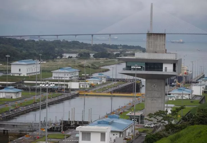 Las esclusas de Agua Clara, en el Canal de Panamá. Foto: EFE