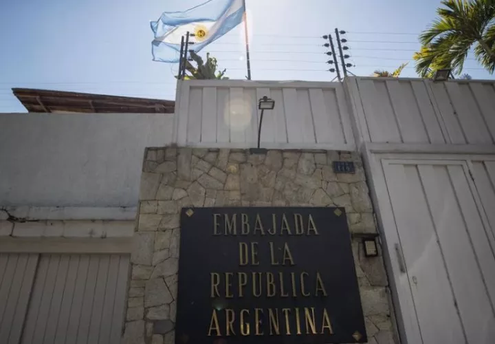 Sede de la Embajada de Argentina en Caracas (Venezuela). Foto: EFE