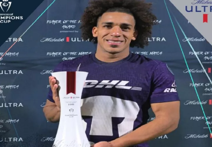 El panameño Adalberto 'Coco' Carrasquilla, jugador de los Pumas. Foto: Concacaf Champions Cup