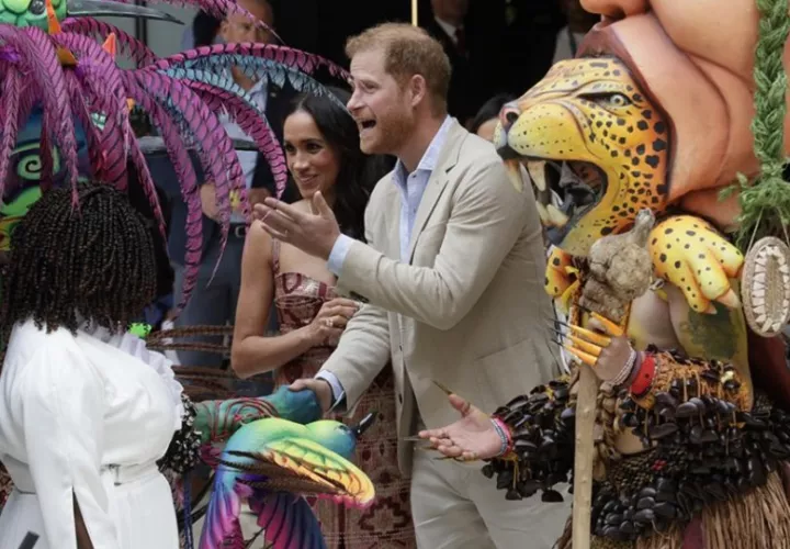 Meghan y Harry. Foto: EFE