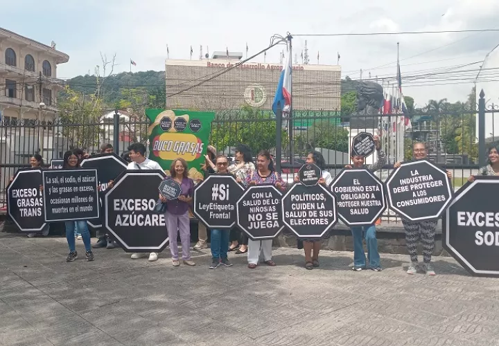 Los manifestantes realizaron una protesta simbólica frente a la Asamblea Nacional. Foto: Cortesía