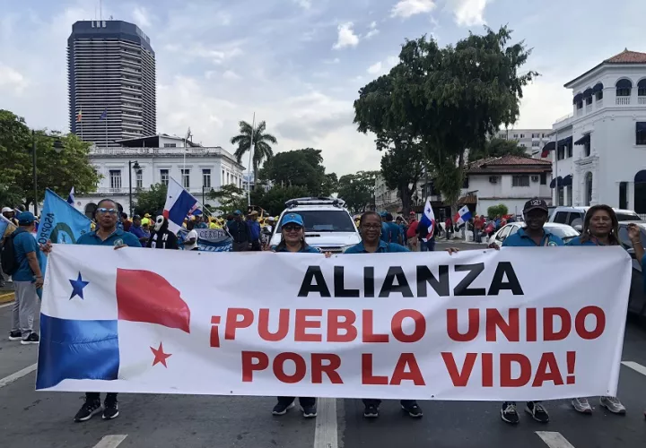 Los educadores han sido férreos opositores a la Ley 462 que reforma el sistema de pensiones de la CSS. Foto: Cortesía Asoprof