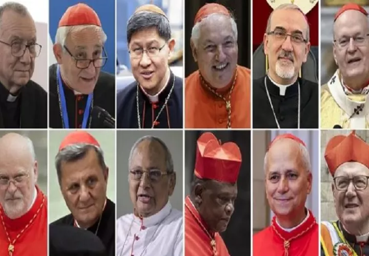 En la imagen, combo de los posibles sucesores del Papa Francisco. Foto: EFE