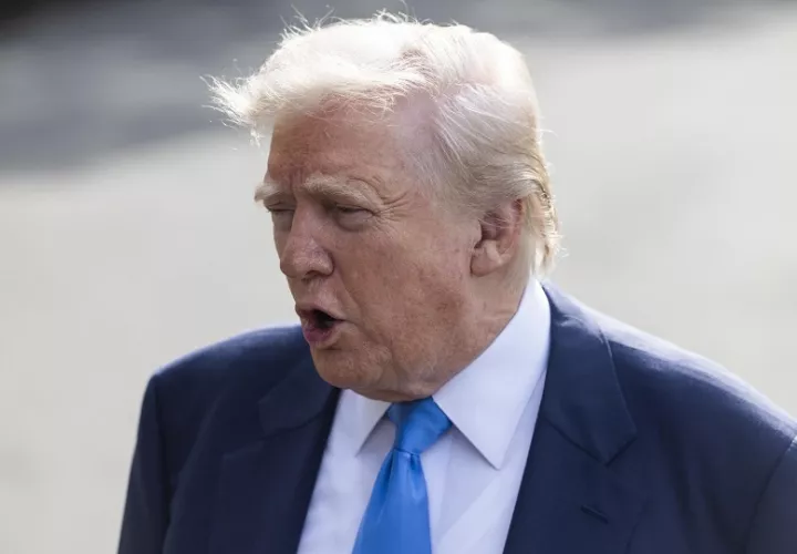Trump se reunió en un acto a los dirigentes de algunas de las principales multinacionales. Foto: EFE