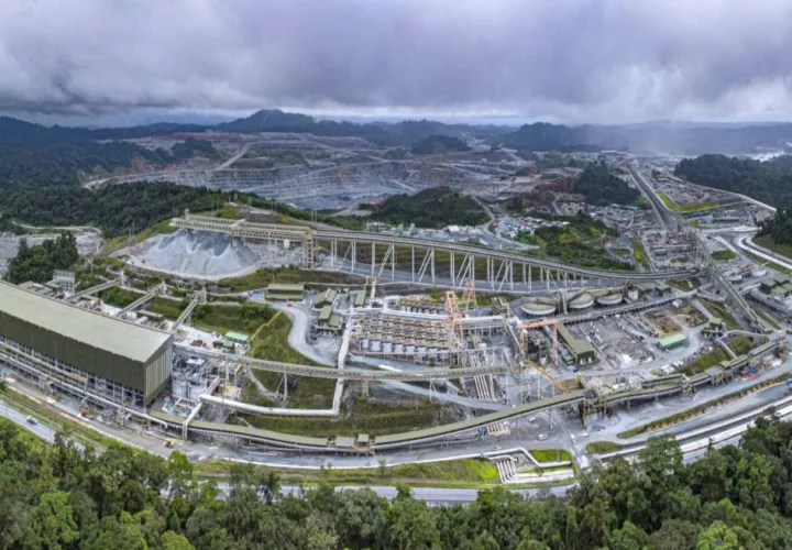 Panorámica de la mina de cobre en Donoso. Foto: Cortesía