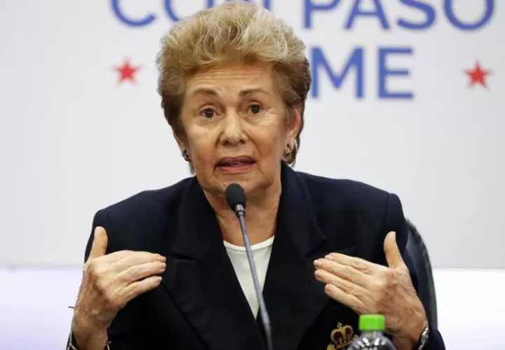 La expresidenta Mireya Moscoso. Foto: EFE