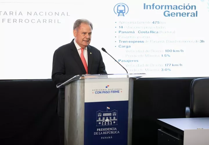 En mayo fue presentado el alineamiento del ferrocarril y las estaciones que tendrá y su ubicación. Foto: Cortesía Presidencia