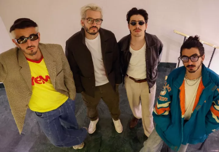 La banda colombiana de pop Morat. Foto: EFE / JP Gandul