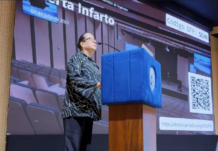 Durante el lanzamiento de 'Alerta Infarto'. Foto: Cortesía/CSS