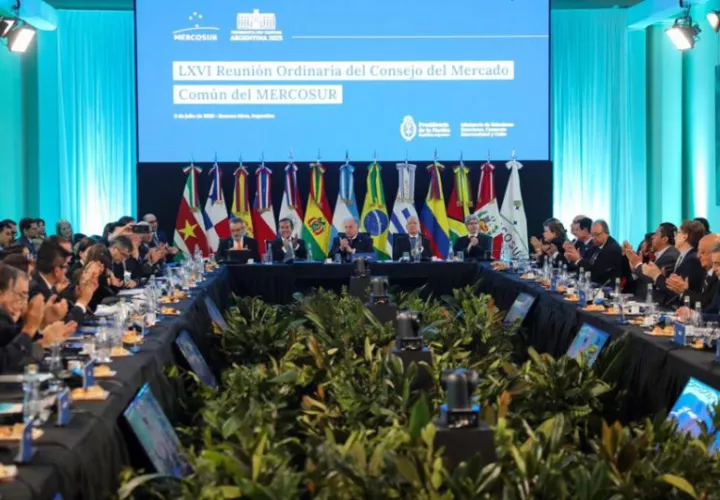 Representantes de los países miembros del Mercosur. Foto: EFE
