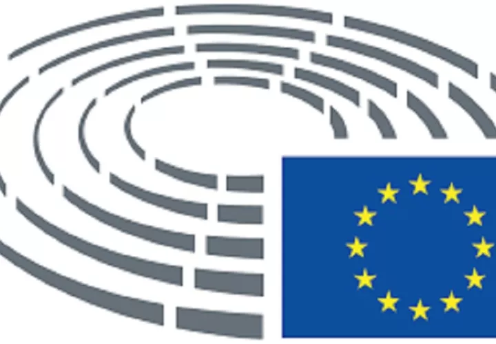 Logo del Parlamento Europeo, organismo que decide la exclusión de la lista discriminatoria. Imagen: Internet