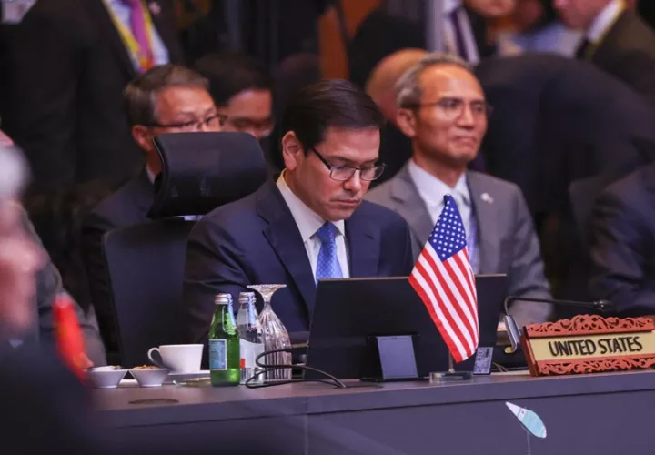 Marco Rubio en  las reuniones del bloque del Sudeste Asiático. Foto: EFE