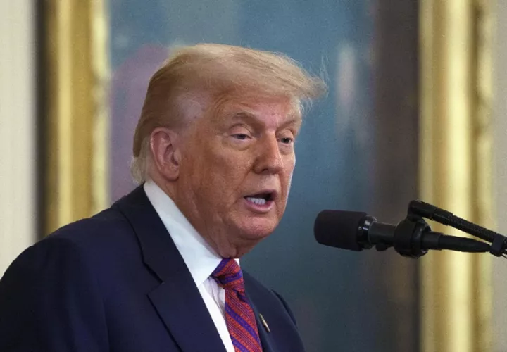 Donald Trump partió este viernes rumbo a Escocia.  Foto: EFE