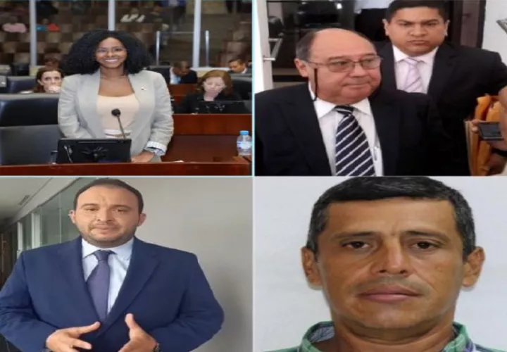Los diputados Walkiria Chandler, Carlos Afú, Carlos Saldaña y Eliécer Castrellón. Foto: Cortesía