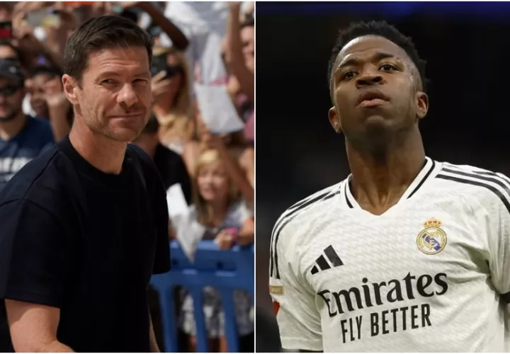 Xabi Alonso no garantizó la titularidad de Vini en el duelo ante Mallorca. Fotos EFE
