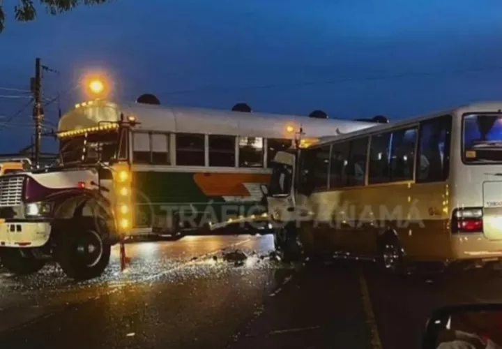 Accidente. Foto:@TraficoPanama